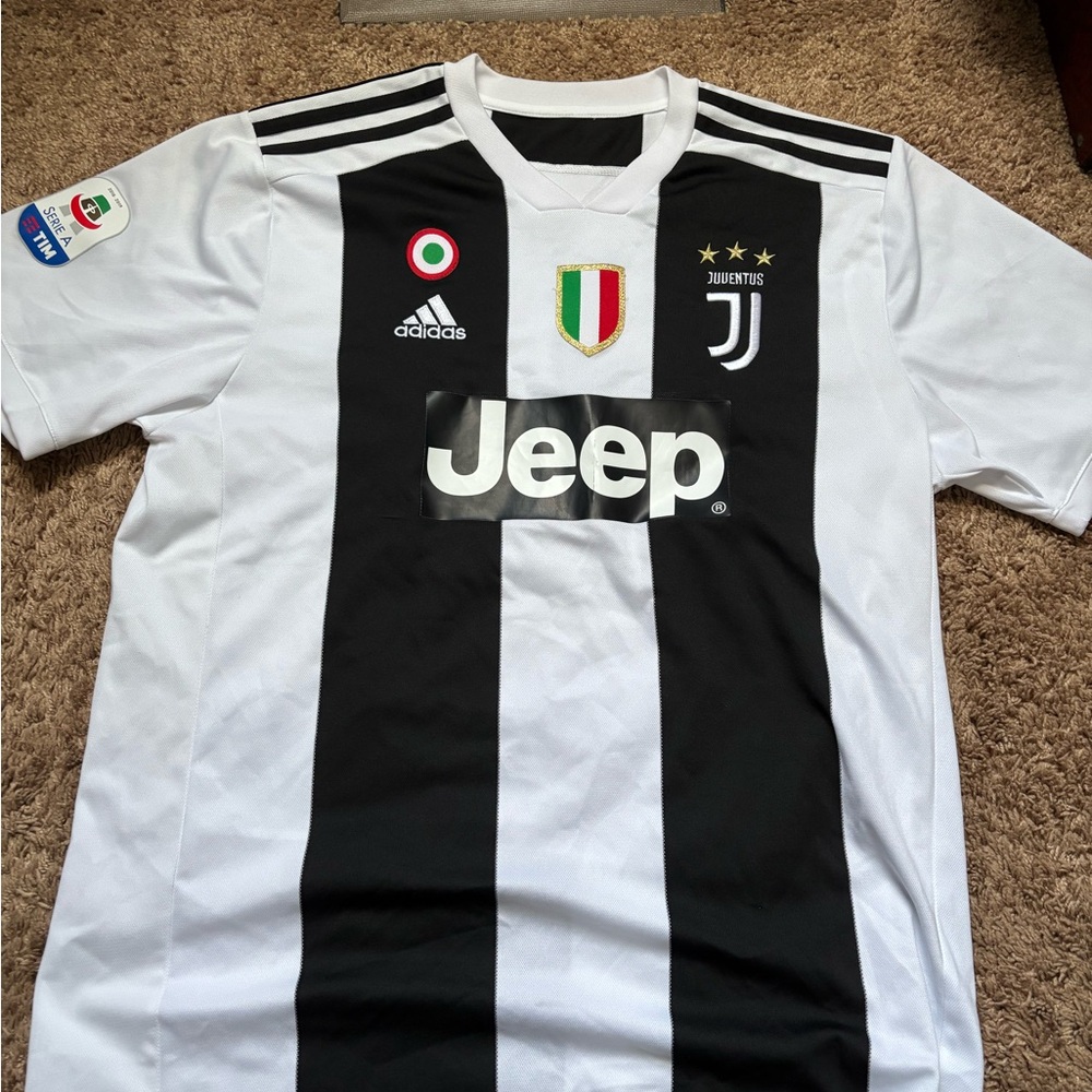 adidas Black and White Juventus Jersey